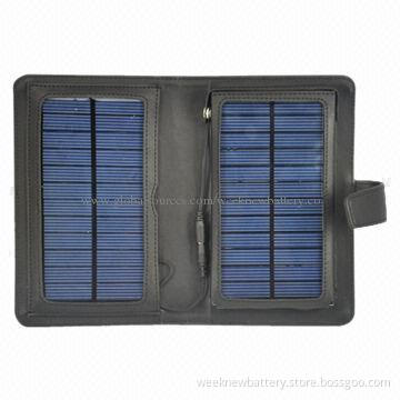 Solar Charger for Mobile Phones, GPS, Digital Devices, 3W with Built-in 3,600mAh Battery